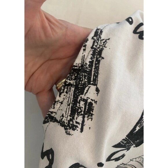 Vtg Sam Beach Michelangelo Hammer Baggy Pants Adjustable One Size Black White - Picture 15 of 16